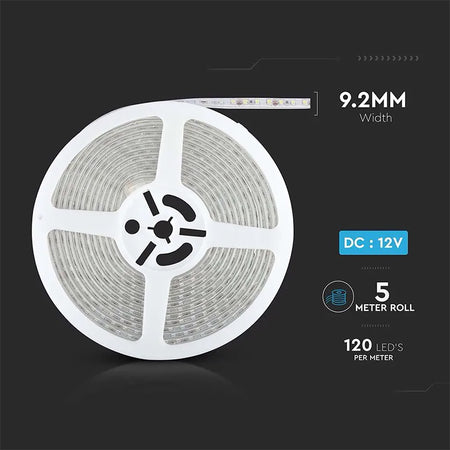 Banda Led Smd3528 120led/m 3000k Ip65 5m, Lumina Calda