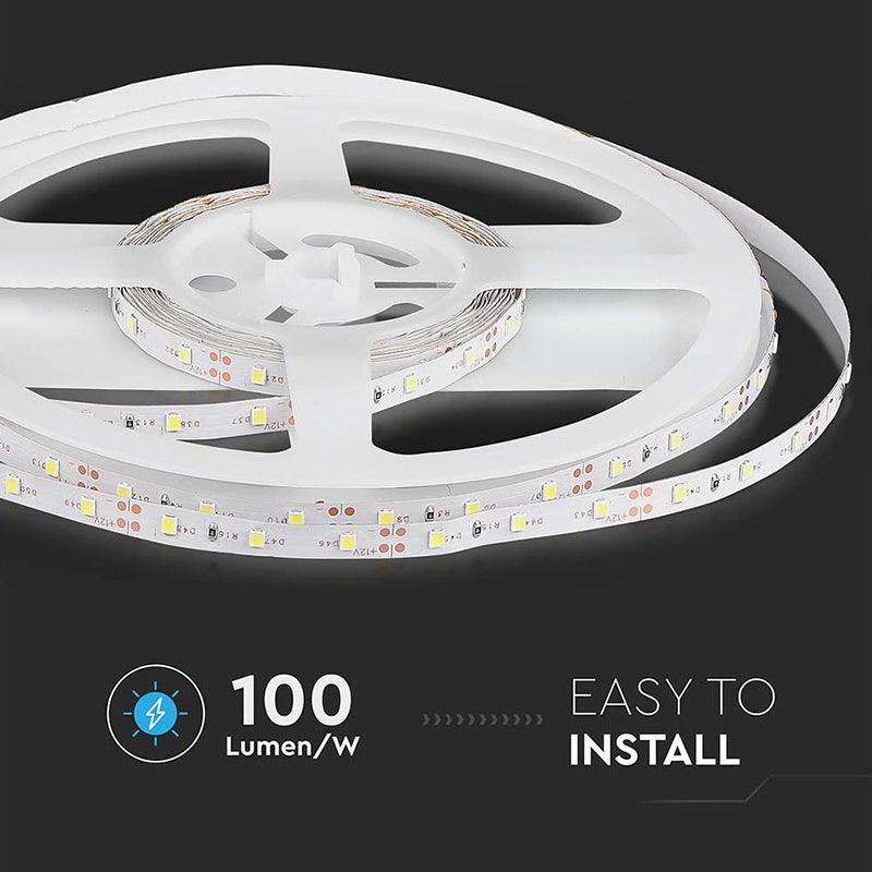 Bandă LED SMD3528 60LED/m 4000K IP20 5m V-Tac SKU-212041