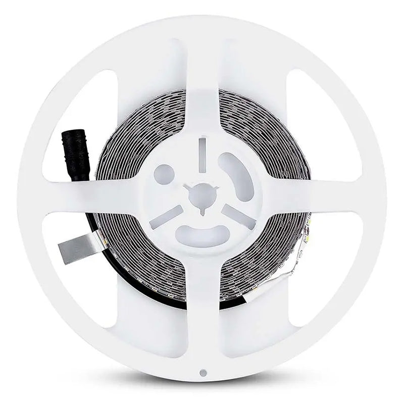 Bandă LED SMD3528 cu 120 LED/m și lumină alb neutru 4000 K pe rolă de 5 m V-Tac SKU-212042