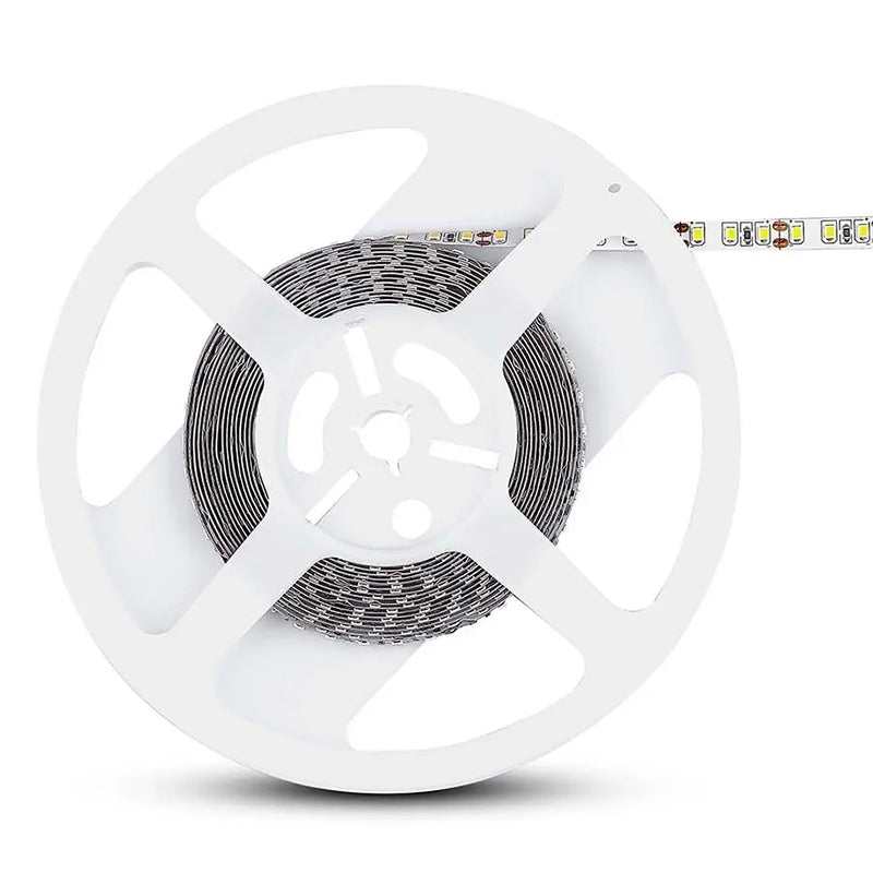 Bandă LED SMD3528 cu 120 LED/m și lumină alb neutru 4000 K pe rolă de 5 m V-Tac SKU-212042