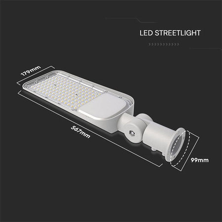 Corp iluminat stradal slim LED 100W cu senzor 4000K, cip Samsung, V-Tac SKU-2120434