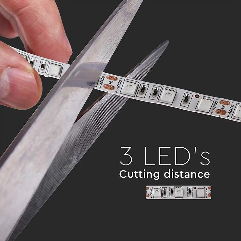 Bandă LED SMD5050 60LED/m, 3000K, IP20, 5m, V-Tac SKU-212122