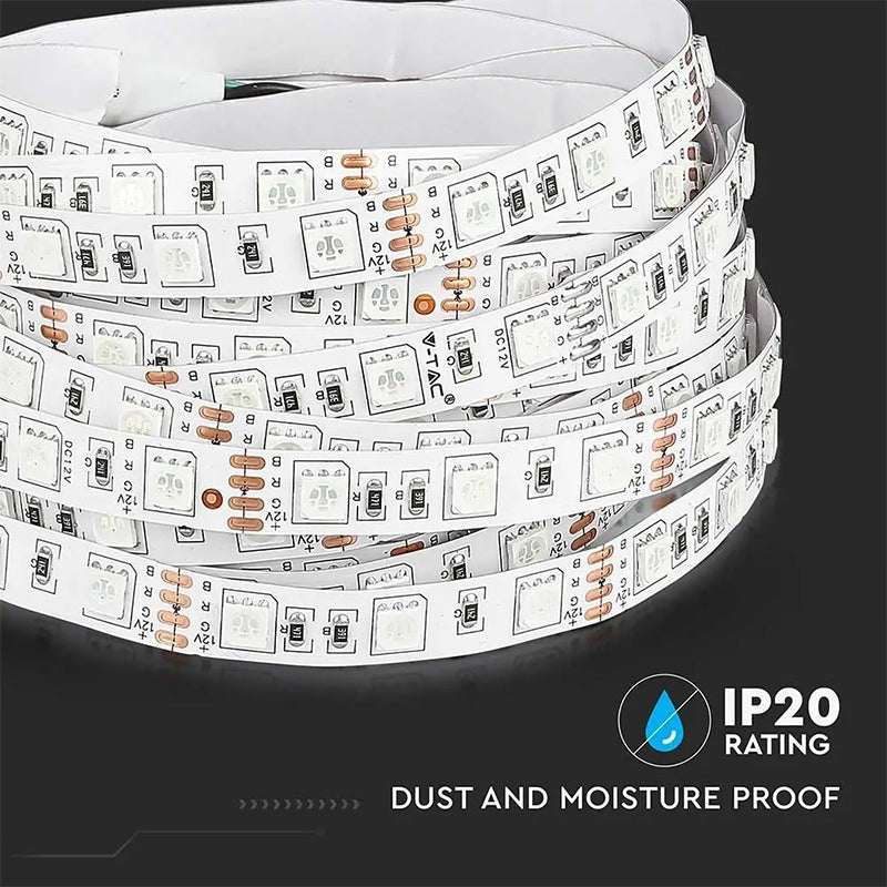Banda Led Smd5050 60led/m Rosu Ip20 5m SKU-212128