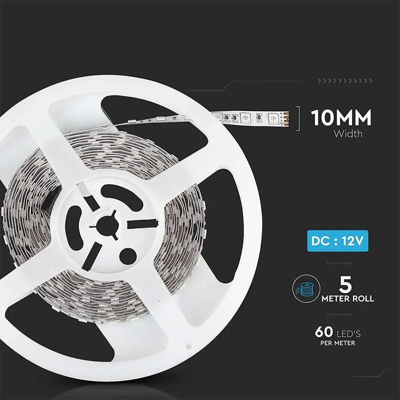 Banda Led Smd5050 60led/m Rosu Ip20 5m SKU-212128