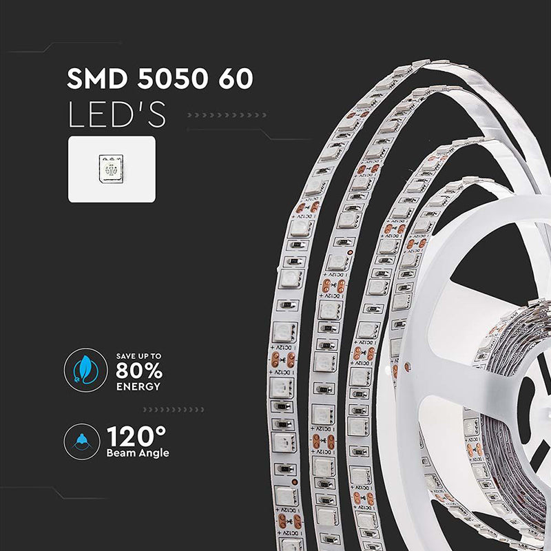 Bandă LED SMD5050 60LED/m 4000K IP20 lungime 5 m V-Tac SKU-212143