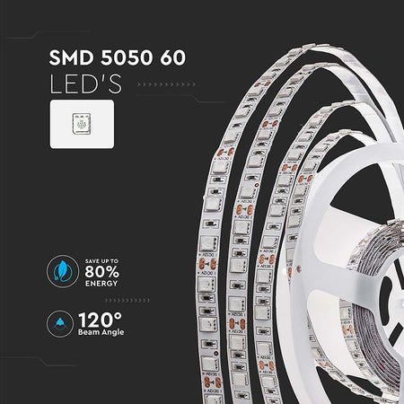 Bandă LED SMD5050 60LED/m 4000K IP20 lungime 5 m V-Tac SKU-212143