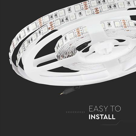 Bandă LED SMD5050 60 LED/m galben IP20 5m V-Tac SKU-212156