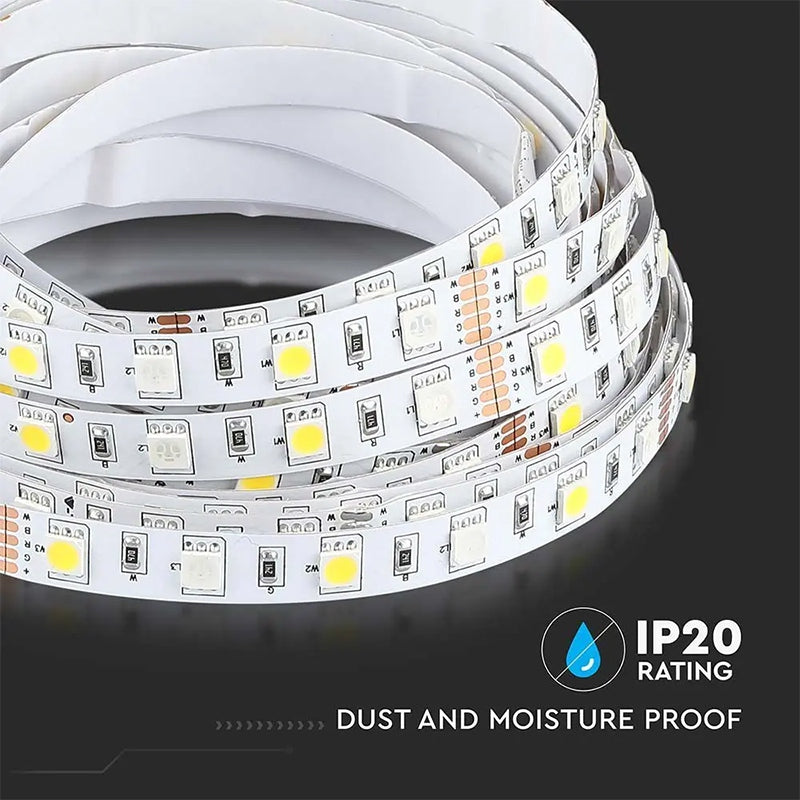 Banda Led Smd5050 60led/m Rgb + Alb Rece Ip20 5m