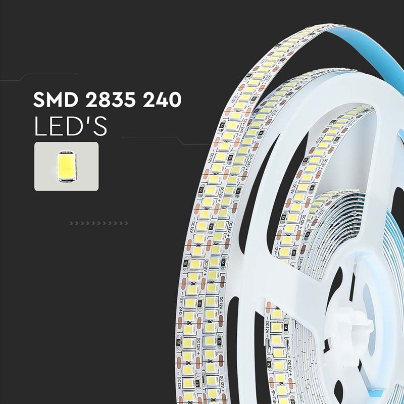 Bandă LED SMD2835 240LED/m IP20 5m V-Tac