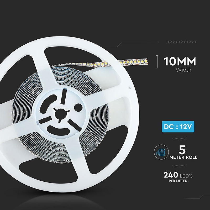 Bandă LED SMD2835 240LED/m IP20 5m V-Tac