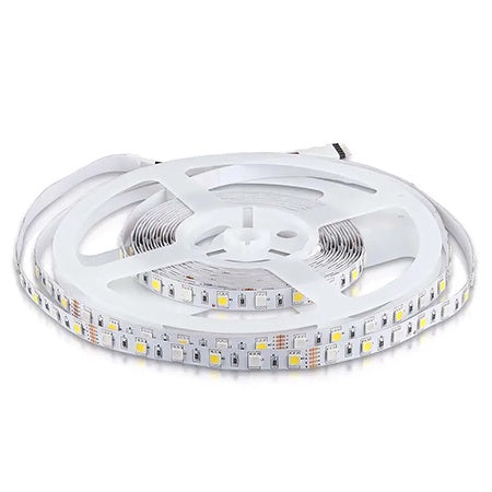 Kit bandă LED SMD5050 RGB+W 6000K, 60 LED/m, IP20, 5m V-Tac SKU-2123581