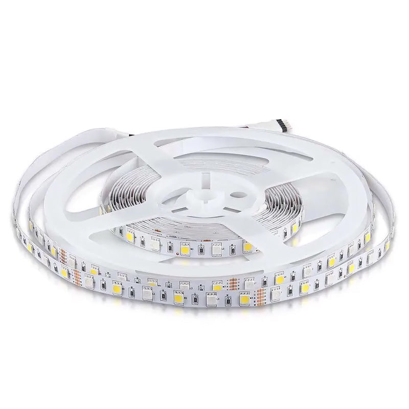 Kit bandă LED SMD5050 RGB+W 6000K, 60 LED/m, IP20, 5m V-Tac SKU-2123581