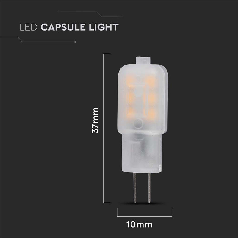 Bec LED G4 1.1W 12V 6400K alb rece cip Samsung V-Tac SKU-21242
