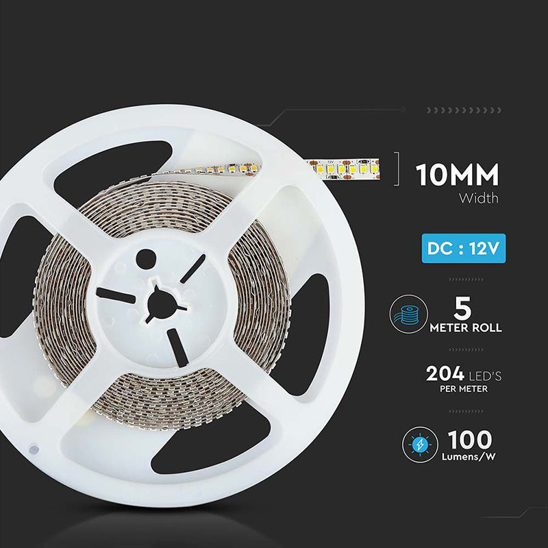 Bandă LED SMD2835 204LED/m IP20 5m V-Tac