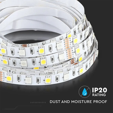 Banda Led Smd5050 60led/m Rgb + Alb Neutru Ip20 5m