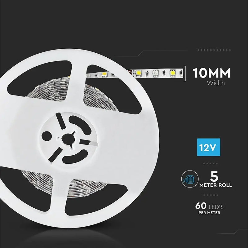 Banda Led Smd5050 60led/m Rgb + Alb Neutru Ip20 5m