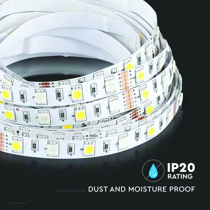 Banda Led Smd5050 60led/m Rgb + Alb Cald P20 5m SKU-212553