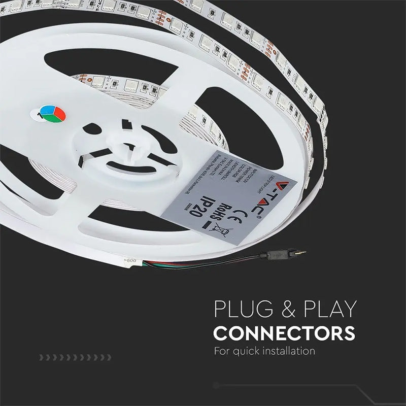 Kit Banda Led Smd5050 Rgb 60led/m Ip20 5m SKU-212558
