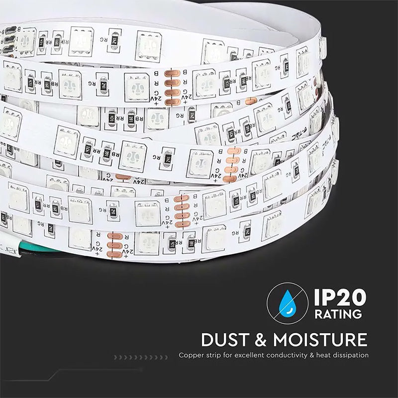 Banda Led Smd5050 Rgb 60led/m Ip20 5m
