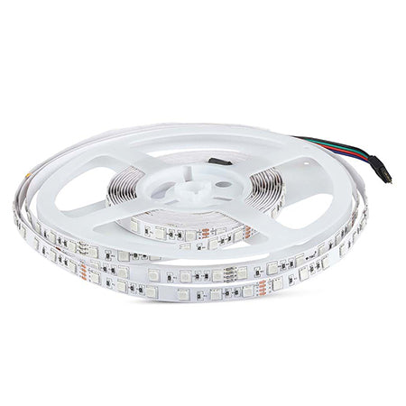 Bandă LED RGB 24V SMD5050, 60 LED/m, IP20, 10 m V-Tac SKU-212592