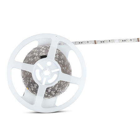 Bandă LED RGB 24V SMD5050, 60 LED/m, IP20, 10 m V-Tac SKU-212592