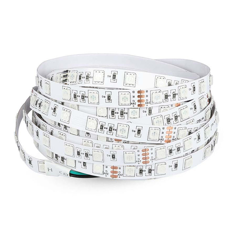 Bandă LED RGB 24V SMD5050, 60 LED/m, IP20, 10 m V-Tac SKU-212592