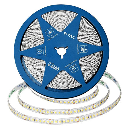 Bandă LED 8 mm 12 W/m 24 V IP20 rolă 10 m Cip Cree V-Tac