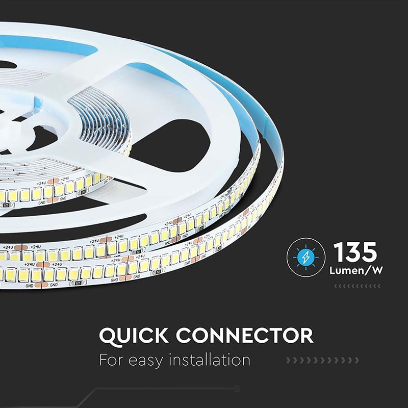 Bandă LED SMD2835 24V 168 LED/m IP20 5m V-Tac