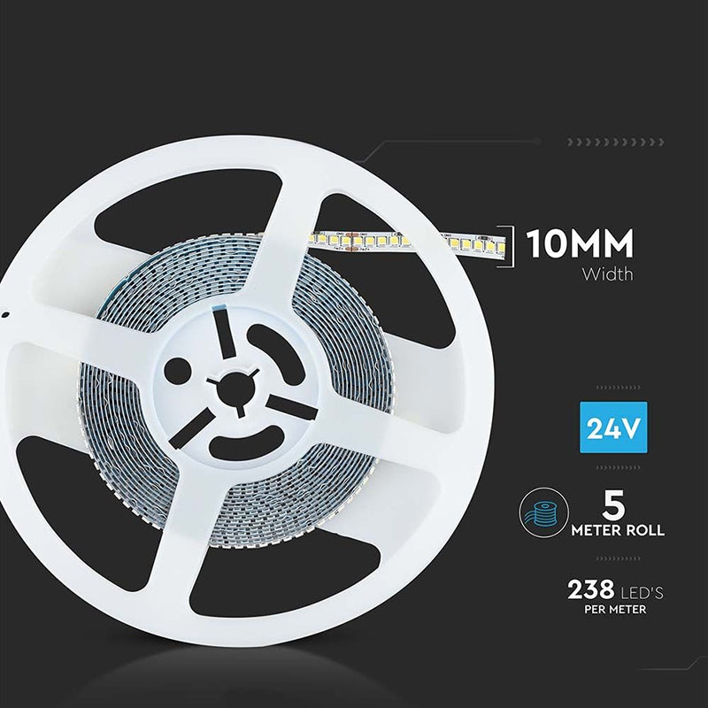 Bandă LED SMD2835 24V IP20 5 metri V-Tac