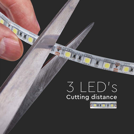 Bandă LED 24V SMD2835 8W/m 120LED/m IP65 10m V-Tac