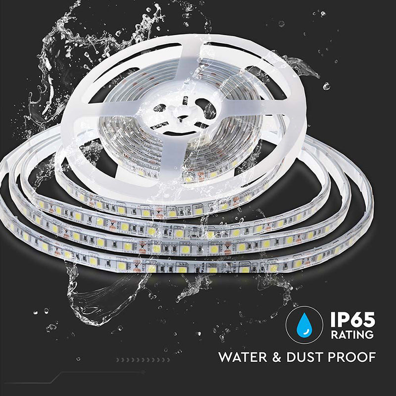 Bandă LED 24V SMD2835 8W/m 120LED/m IP65 10m V-Tac