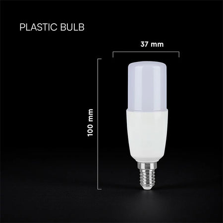 Bec LED T37 E14 de 7,5 W cu lumină albă rece 6500 K V-Tac SKU-212696