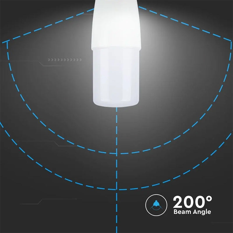 Bec LED T37 cu soclu E14 de 7,5 W la 6500 K alb rece V-Tac SKU-21269