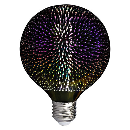 Bec LED G125 E27 3W cu filament 3000K alb cald model 3D V-Tac SKU-212706