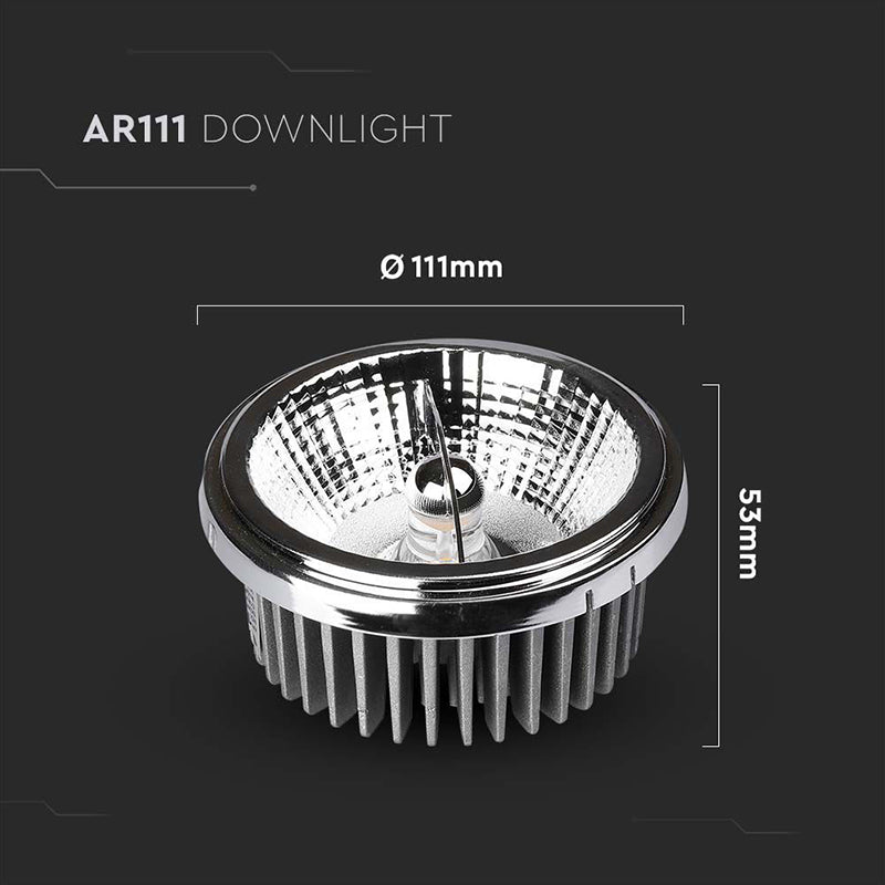 Spot LED AR111 20W 6400K, lumină rece, V-Tac SKU-212794