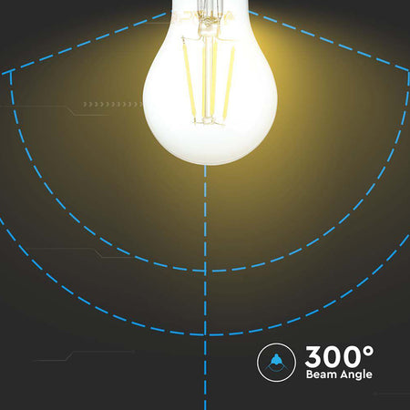 Bec E27 A60 Cu Filament Dimabil Led 8w 3000k Alb Cald