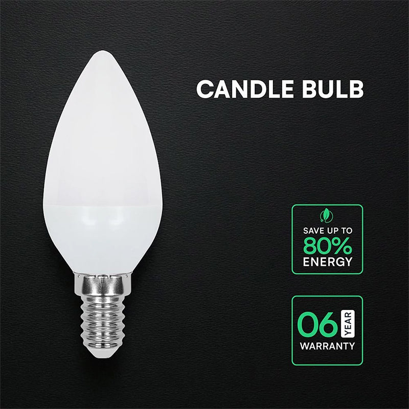 Bec LED E14 3.7W 6500K alb rece cip Cree V-Tac SKU-2141226