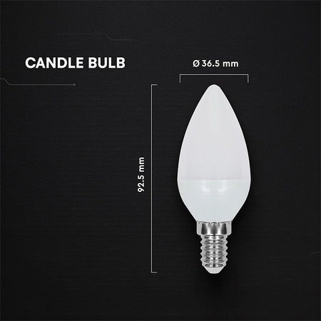 Bec LED E14 3.7 W 3000K alb cald cip Cree V-Tac SKU-2142166