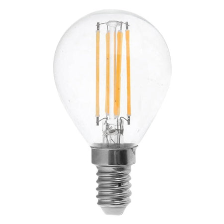 Bec LED cu filament E14 P45 de 4 W cu lumină albă caldă 3000 K V-Tac SKU-214300