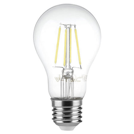 Bec E27 A60 Cu Filament Led 6w 4000k Alb Neutru