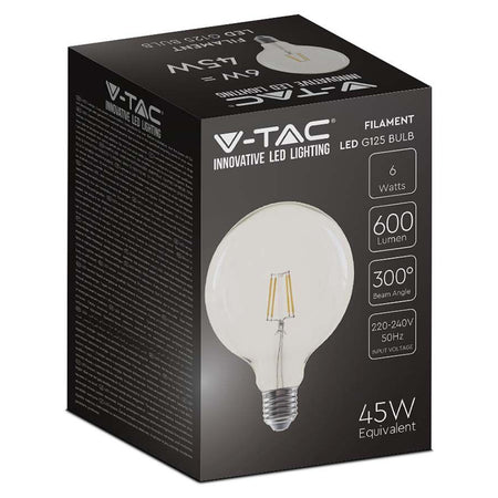 Bec E27 G125 Cu Filament Led 6w 3000k