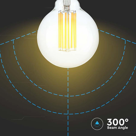 Bec E27 G95 Cu Filament Led 6w 2700k