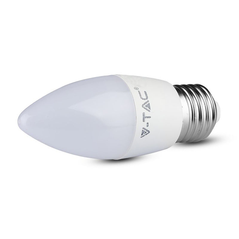 Bec LED E27 4,5W formă lumânare cu eficiență ridicată V-Tac