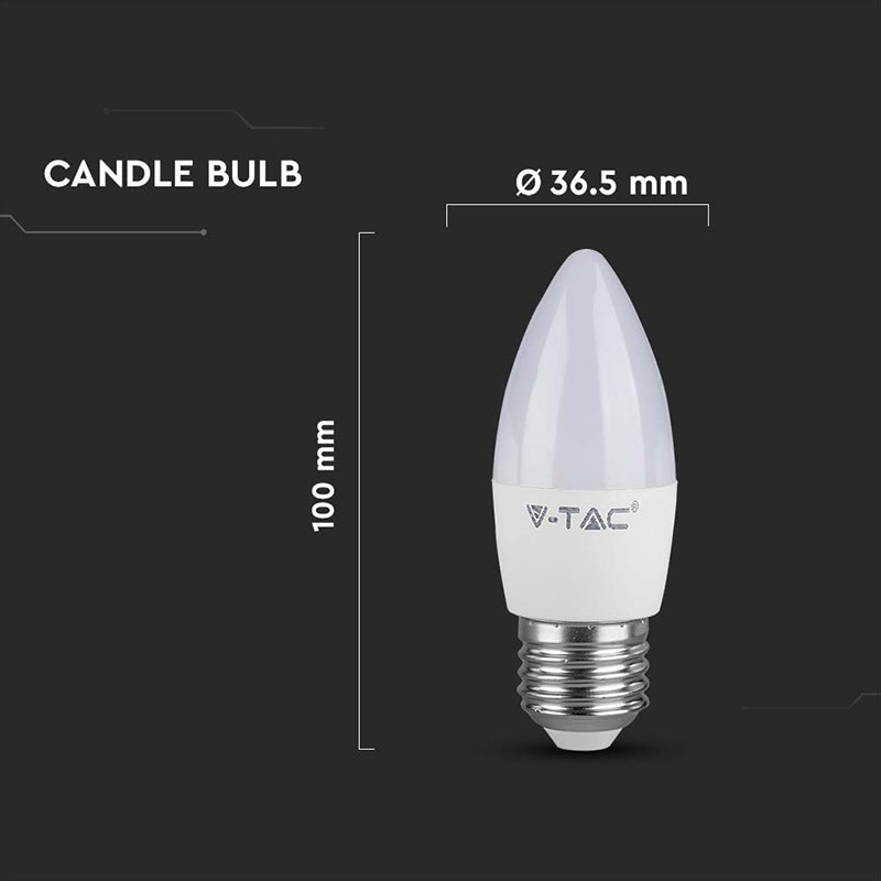 Bec Led E27 4.5w 6500k Alb Rece