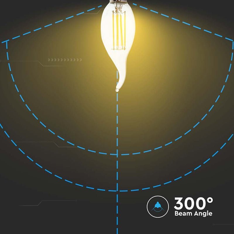 Bec Led Filament E14 4w 6500k
