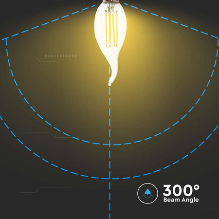 Bec Led Filament E14 4w 6500k