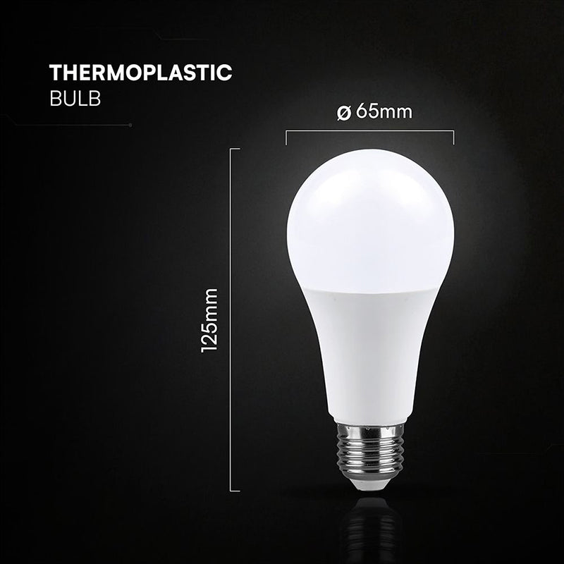 Bec LED A65 cu soclu E27, 15W, Cip CREE, eficiență ridicată V-Tac