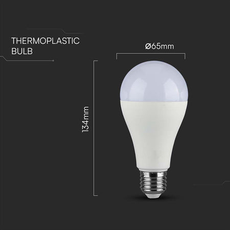 Bec LED A65 E27 17W cu lumină albă - V-Tac