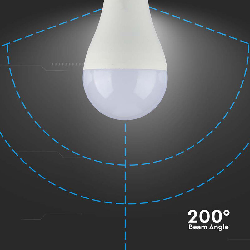 Bec LED A65 E27 17W cu lumină albă - V-Tac