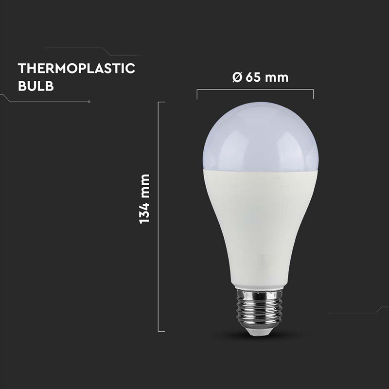Bec LED A65 E27 17W cu lumină albă - V-Tac